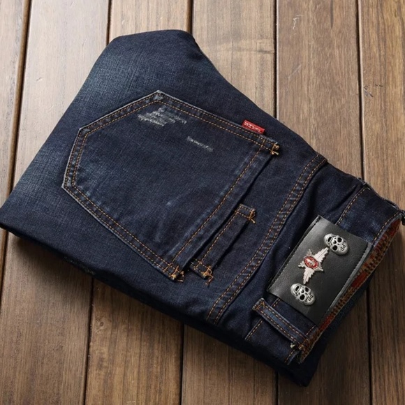 Designer Patchwork Jeans - Picture 4 of 4